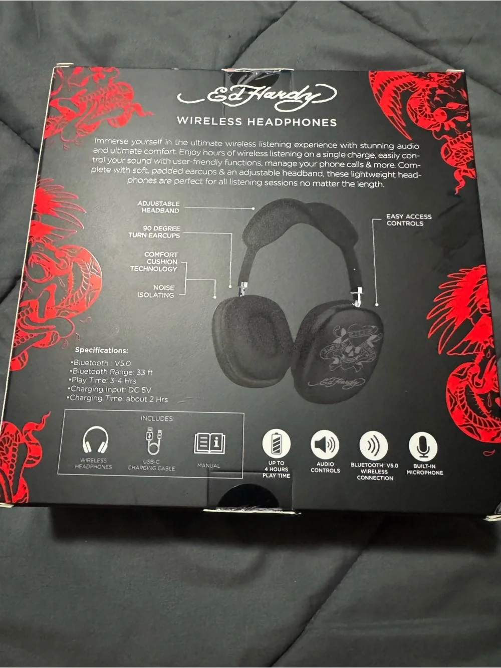 Ed Hardy Wireless Headphones